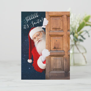 Its Santa Merry Christmas Greeting Card Name