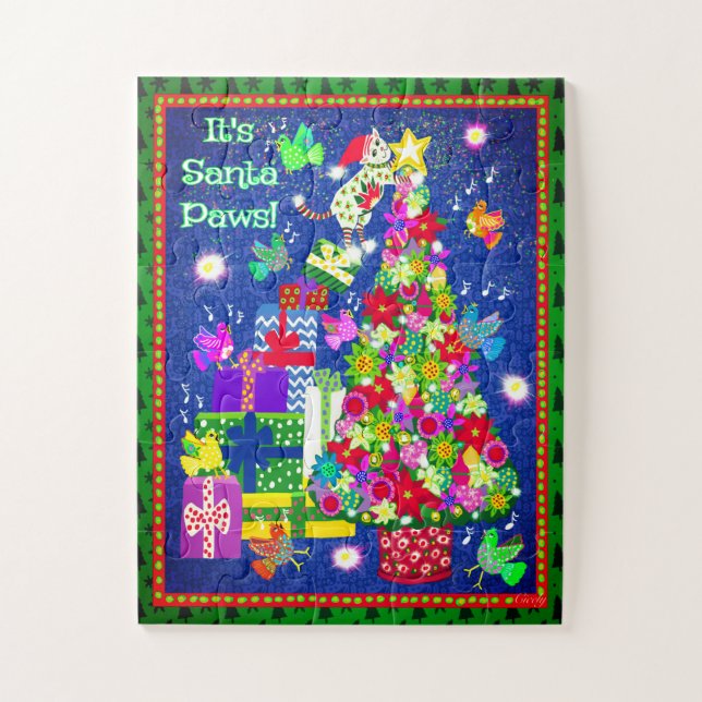 It's Santa Paws! Jigsaw Puzzle (Vertical)