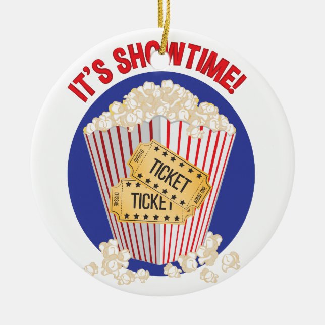 Its Showtime Ceramic Tree Decoration (Front)