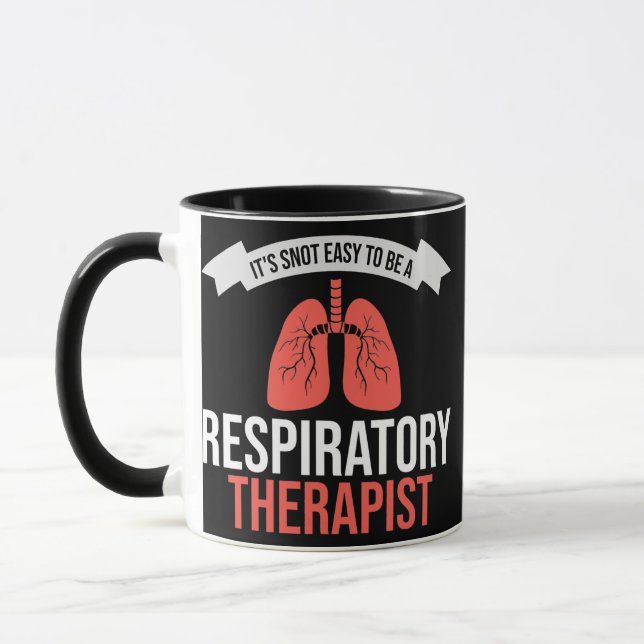 Its Snot Easy to Be a Respiratory Therapist Lung Mug (Left)