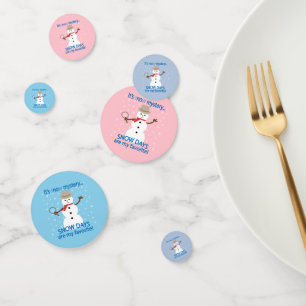 It's sNOw Mystery Detective Snowman Confetti