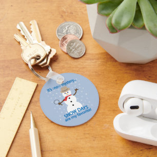 It's sNOw Mystery Detective Snowman Key Ring