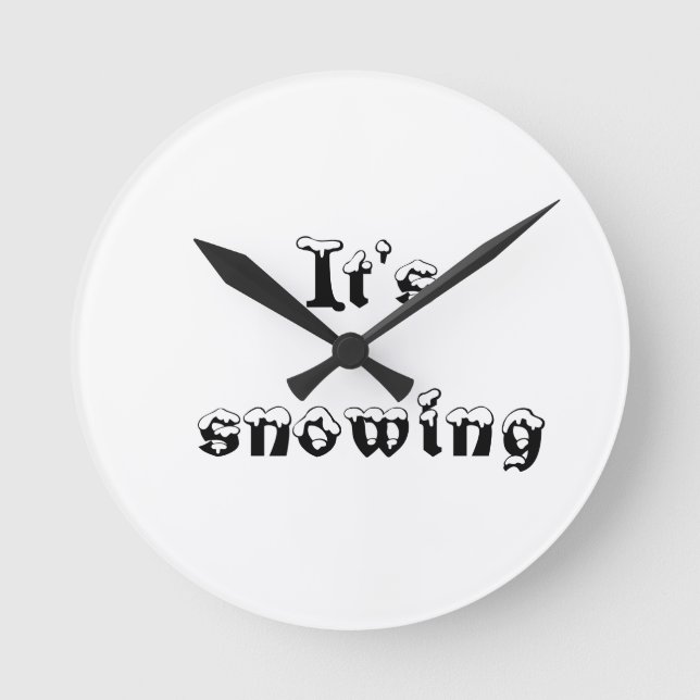it's snowing round clock (Front)
