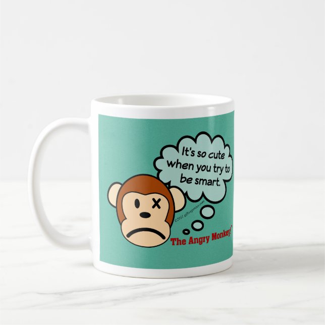 It's so cute when you try to be smart coffee mug (Left)