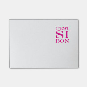 It's So Good - C'est Si Bon French Post-it Notes