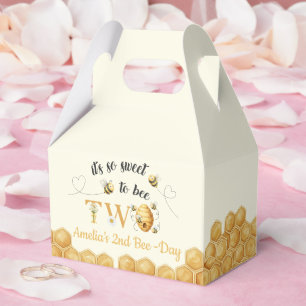 It's So Sweet To Bee 2nd Birthday Favour Box