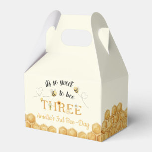 It's So Sweet To Bee 3rd Birthday Favour Box