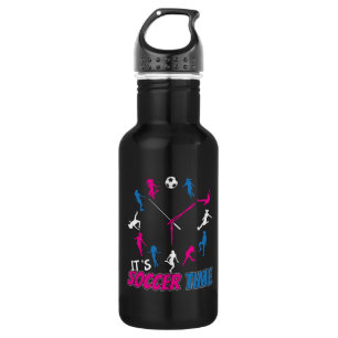 It's Soccer Time Girls Soccer Quote 532 Ml Water Bottle