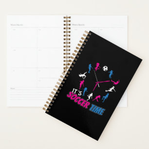 It's Soccer Time Girls Soccer Quote Planner