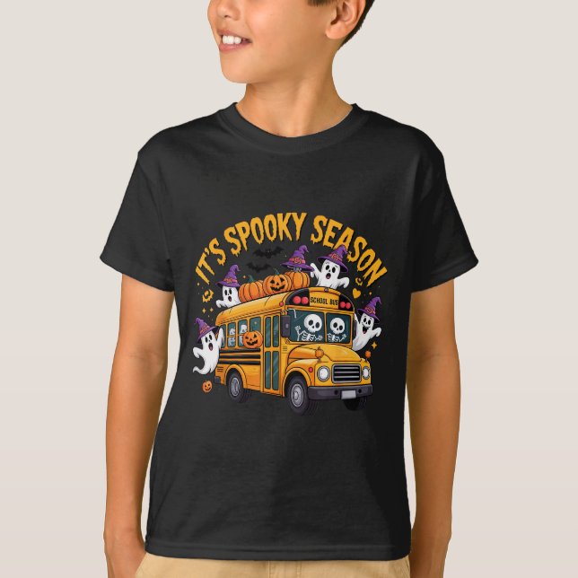 It's Soky Season Funny Teacher Halloween School Bu T-Shirt (Front)