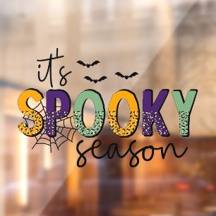 It's Spooky Season, cool Halloween typography Window Cling
