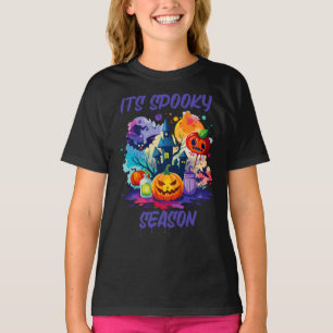 Its Spooky Season, Halloween Kids Girl T-Shirt