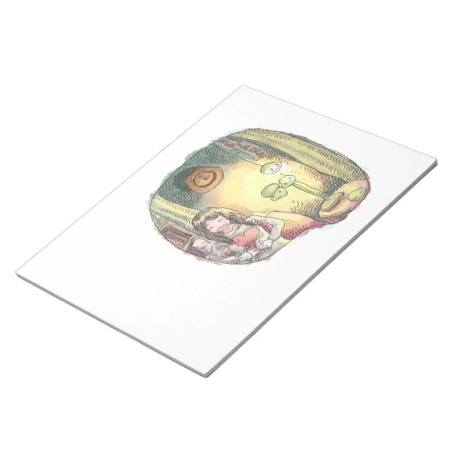 It's spotty. notepad (Angled)