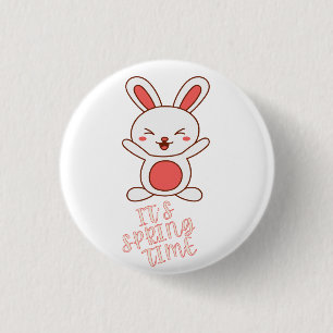 It's Spring Time 3 Cm Round Badge