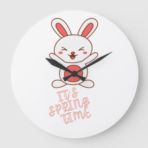 It's Spring Time Large Clock