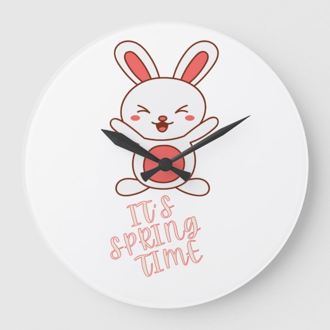 It's Spring Time       Large Clock (Front)