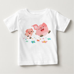It's Spring!!-Two Cute Cartoon Pigs Infant T-Shirt