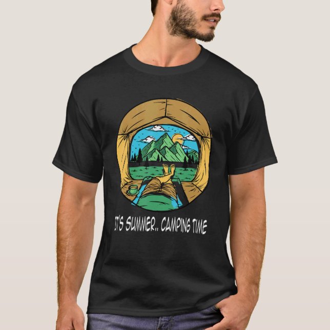 It's Summer Camping Time T-Shirt (Front)