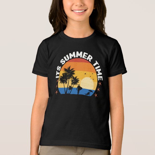 It's Summer Time-65786 Tri-Blend Shirt (Front)