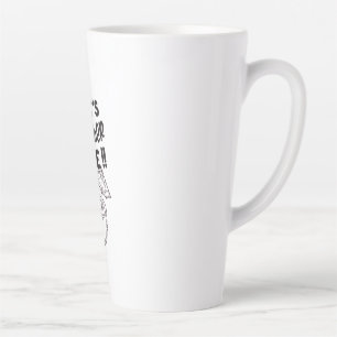 It's Summer Time Coconut Beach Vacation Funny Latte Mug