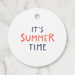 It's summer time favour tags