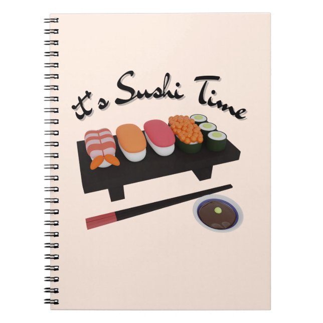 It's Sushi Time , Sushi  Notebook (Front)
