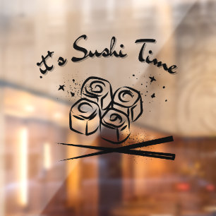 It's Sushi Time Window Cling