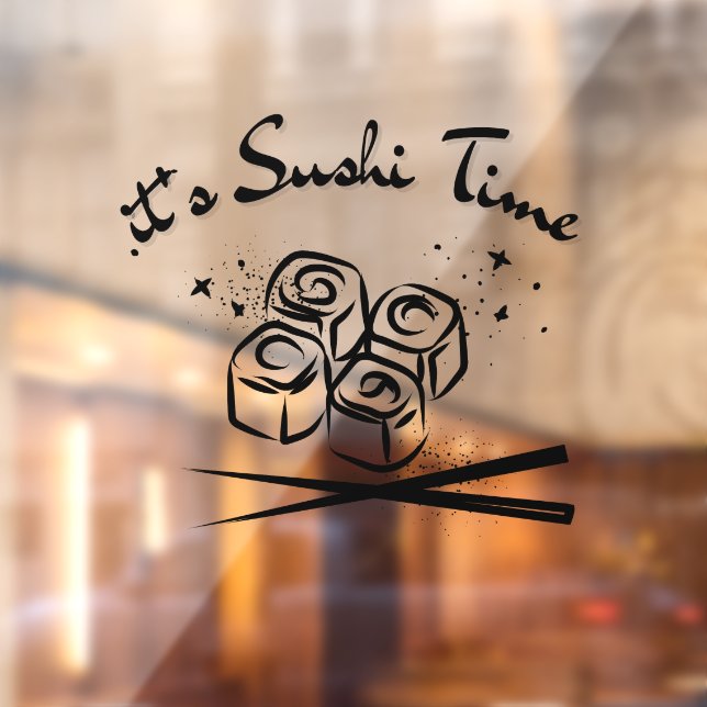 It's Sushi Time Window Cling (Sheet 2)