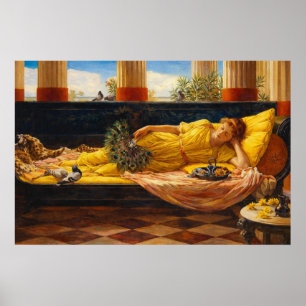 Its sweet doing nothing by John William Waterhouse Poster