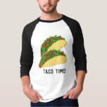 IT'S TACO TIME cute tacos T-Shirt<br><div class="desc">Spice up your life with this funny shirt. Customise it and add your own text. And be sure to check my shop for more designs!</div>
