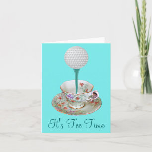 It's Tee Time Golf Note Cards, Invitations for Her