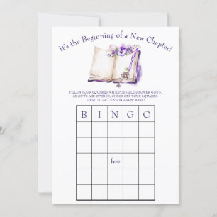 It's the Beginning of a New Chapter!  BINGO game Invitation