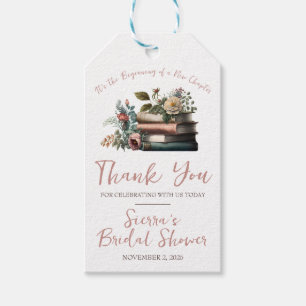 It's the Beginning of a New Chapter Favour Gift Ta Tags