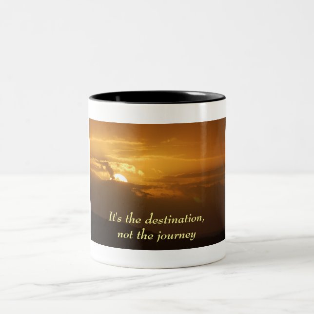 It's the destination,not the journey mug (Center)