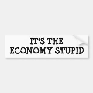 IT'S THE ECONOMY STUPID BUMPER STICKER