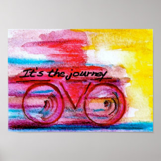 It's the Journey-Original Art by SQ Streater Poster