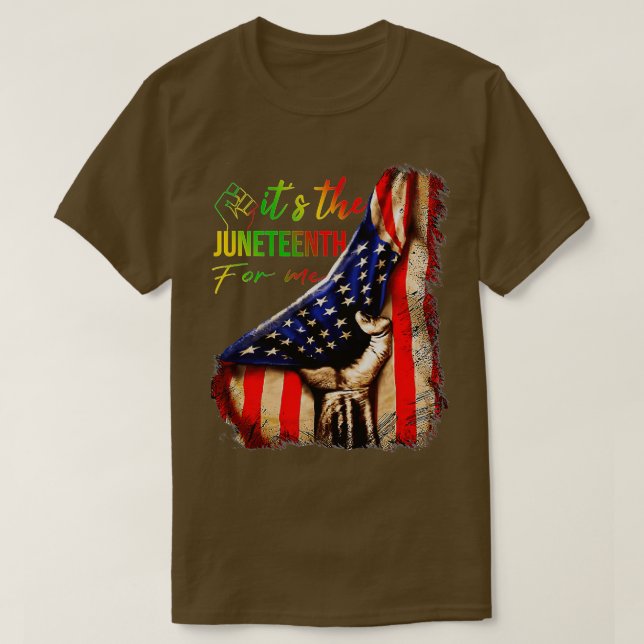 Its The Juneteenth For Me Freeish Since 1865 Indep T-Shirt (Design Front)