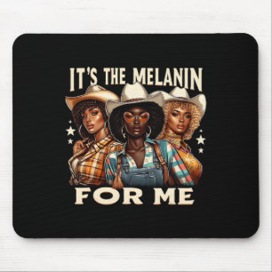 It's The Melanin For Me Black Urn Style Black Woma Mouse Mat