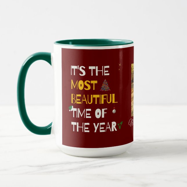 It's The Most Beautiful Time of The Year Family  Mug (Left)