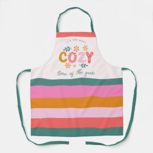 It's the Most Cosy Time of The Year Striped Apron