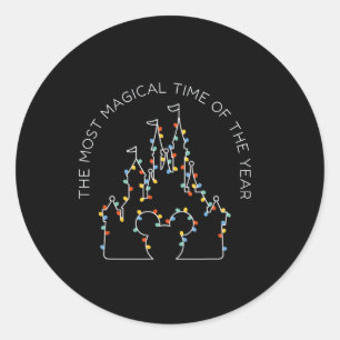 Its The Most Magical Time Of The Year Christmas Classic Round Sticker