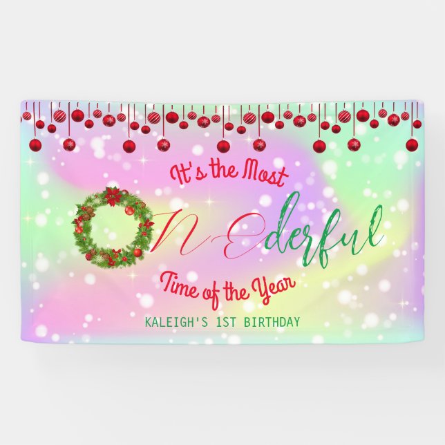 It's the Most ONEderful Time of the Year Banner (Horizontal)