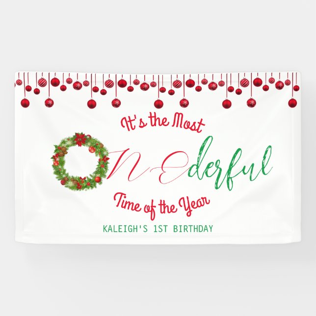 It's the Most ONEderful Time of the Year Banner (Horizontal)