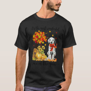 It's The Most Wonderful Autumn Time Dalmatian Pump T-Shirt