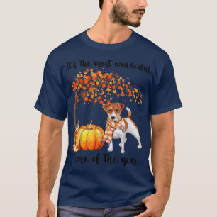 Its The Most Wonderful Autumn Time Jack Russel Pum T-Shirt