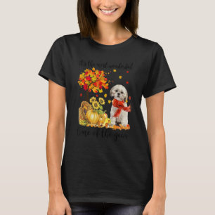 It's The Most Wonderful Autumn Time Shih Tzu Pumpk T-Shirt