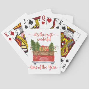 Its the Most Wonderful Time Christmas Playing Card