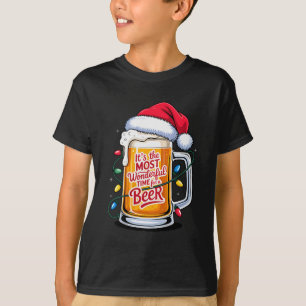 Its The Most Wonderful Time For A Beer Christmas C T-Shirt