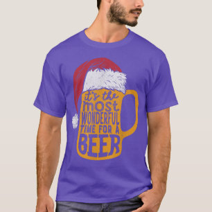 Its The Most Wonderful Time For A Beer Christmas D T-Shirt