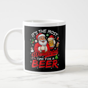 Its The Most Wonderful Time for A Beer Christmas Large Coffee Mug